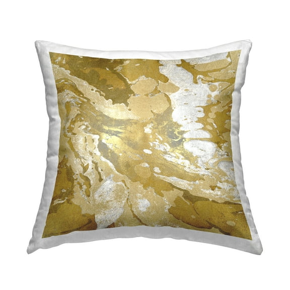 Stupell Industries Marbled Lustrous Swirled Pattern Printed Throw Pillow Design by Danielle Carson