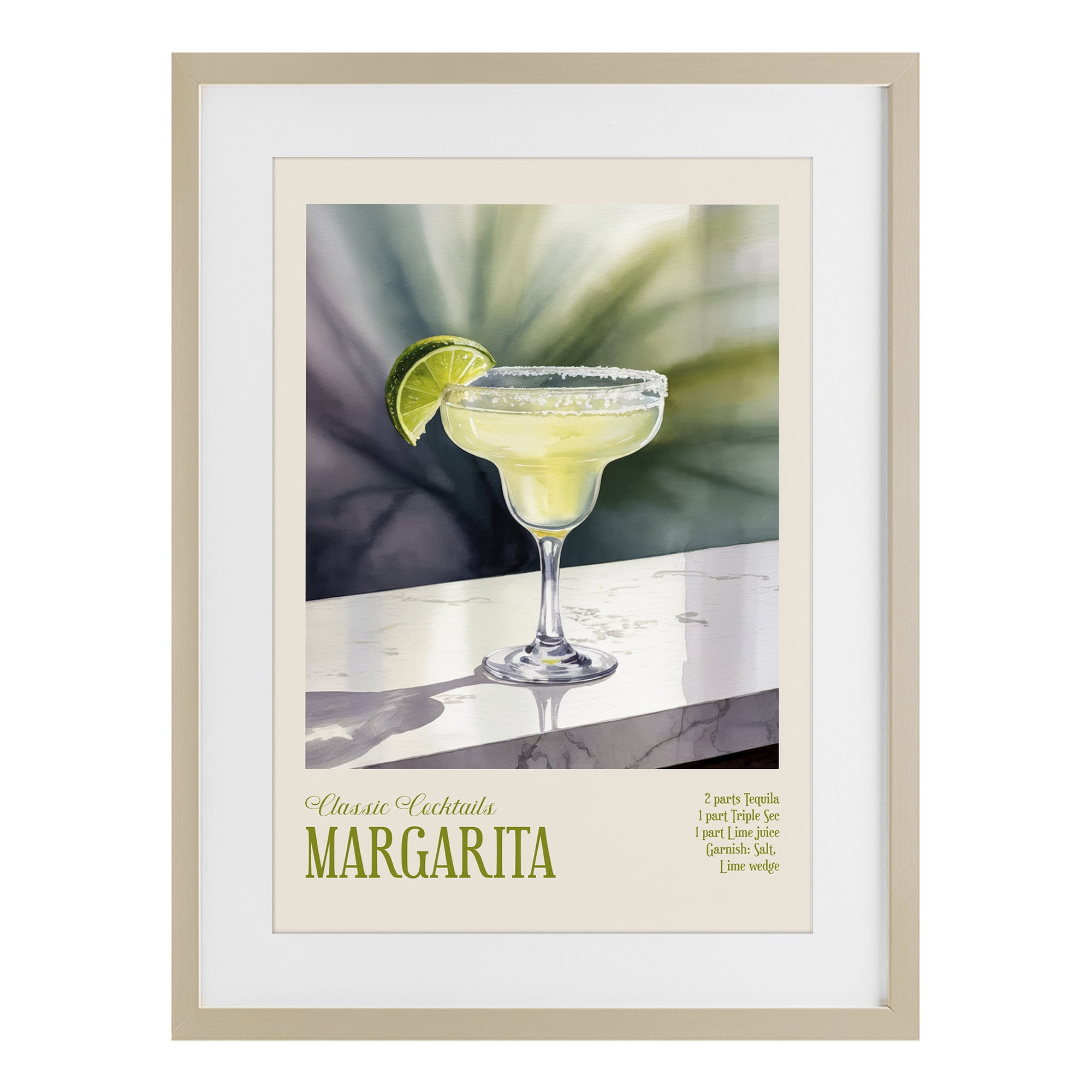 Stupell Industries Margarita on Marble Birch Framed Print Under Glass, design by Andreas Magnusson