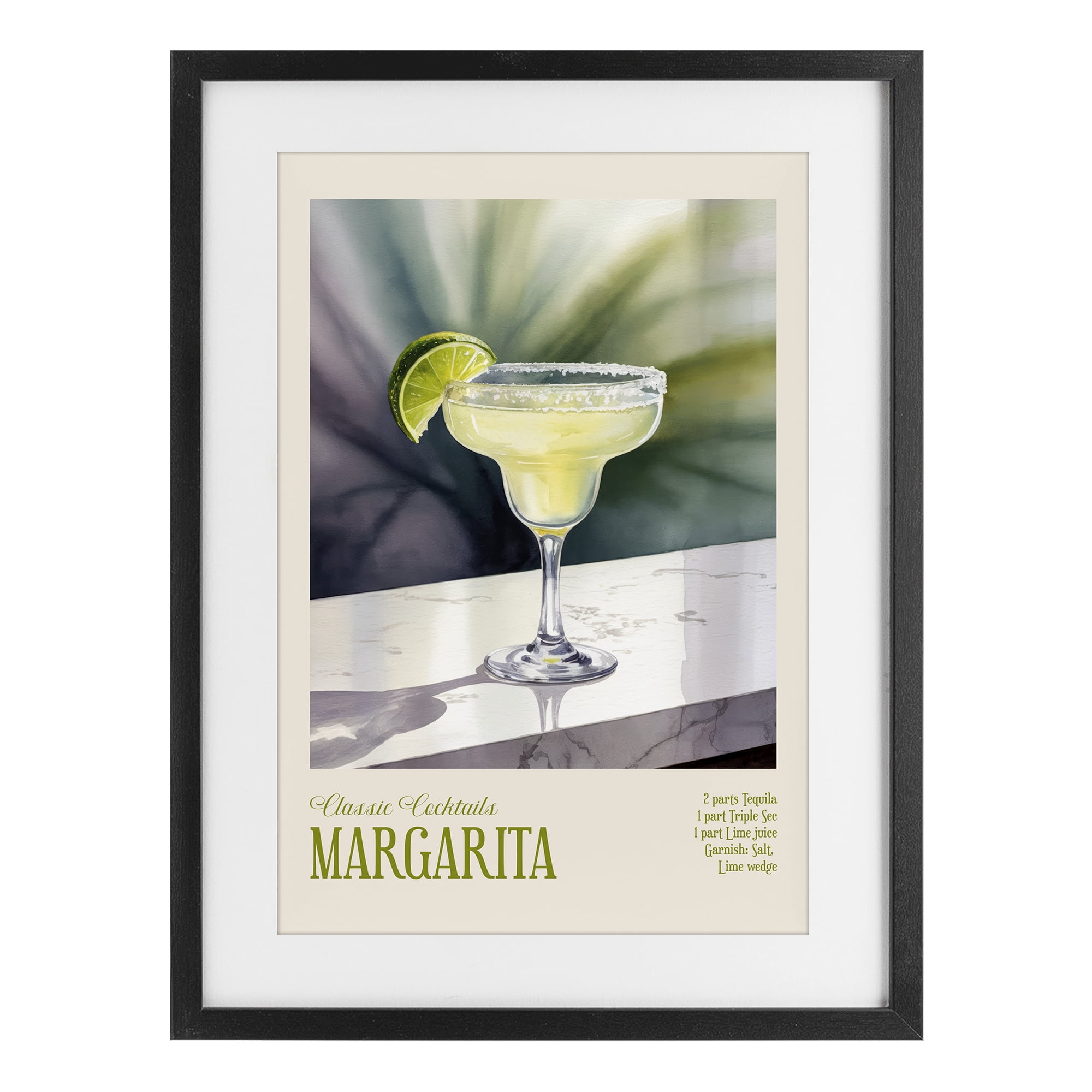Stupell Industries Margarita on Marble Black Framed Print Under Glass, design by Andreas Magnusson