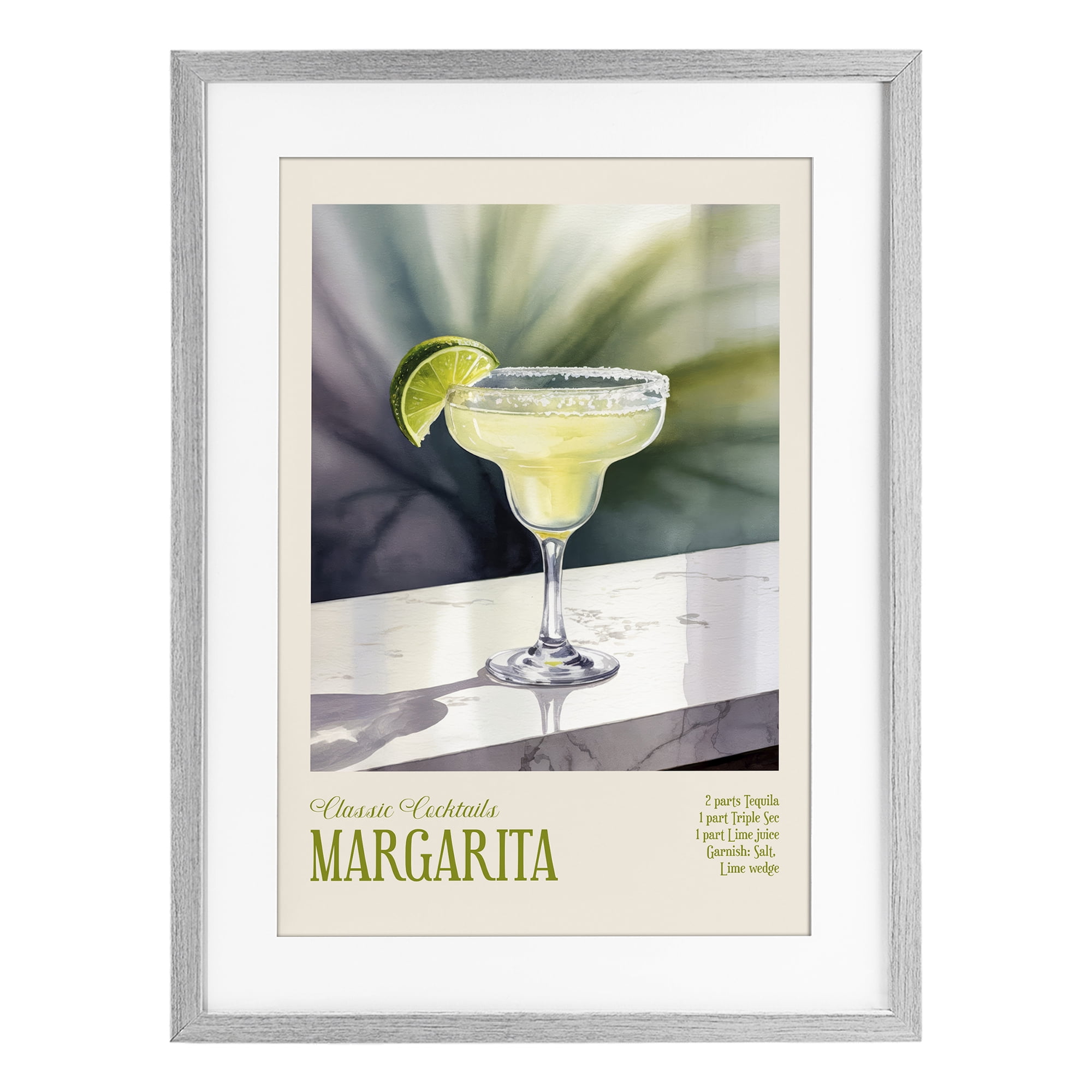 Stupell Industries Margarita on Marble Gray Framed Print Under Glass, design by Andreas Magnusson