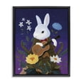 Stupell Industries Cottage Maria Von Carrot Black Floating Frame Canvas ...
