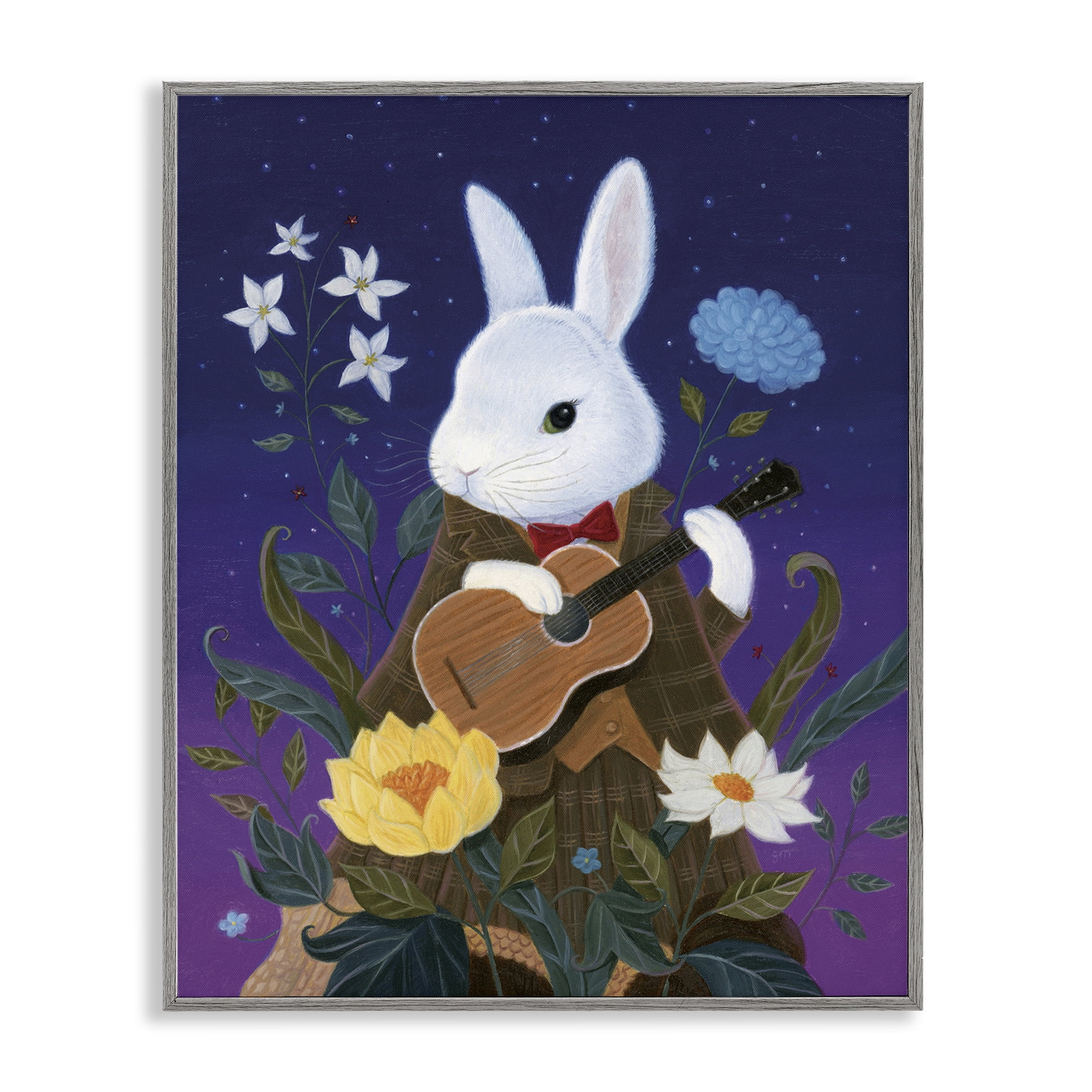 Stupell Industries Maria Von Carrot Gray Framed Giclee Art, design by Gina Matarazzo
