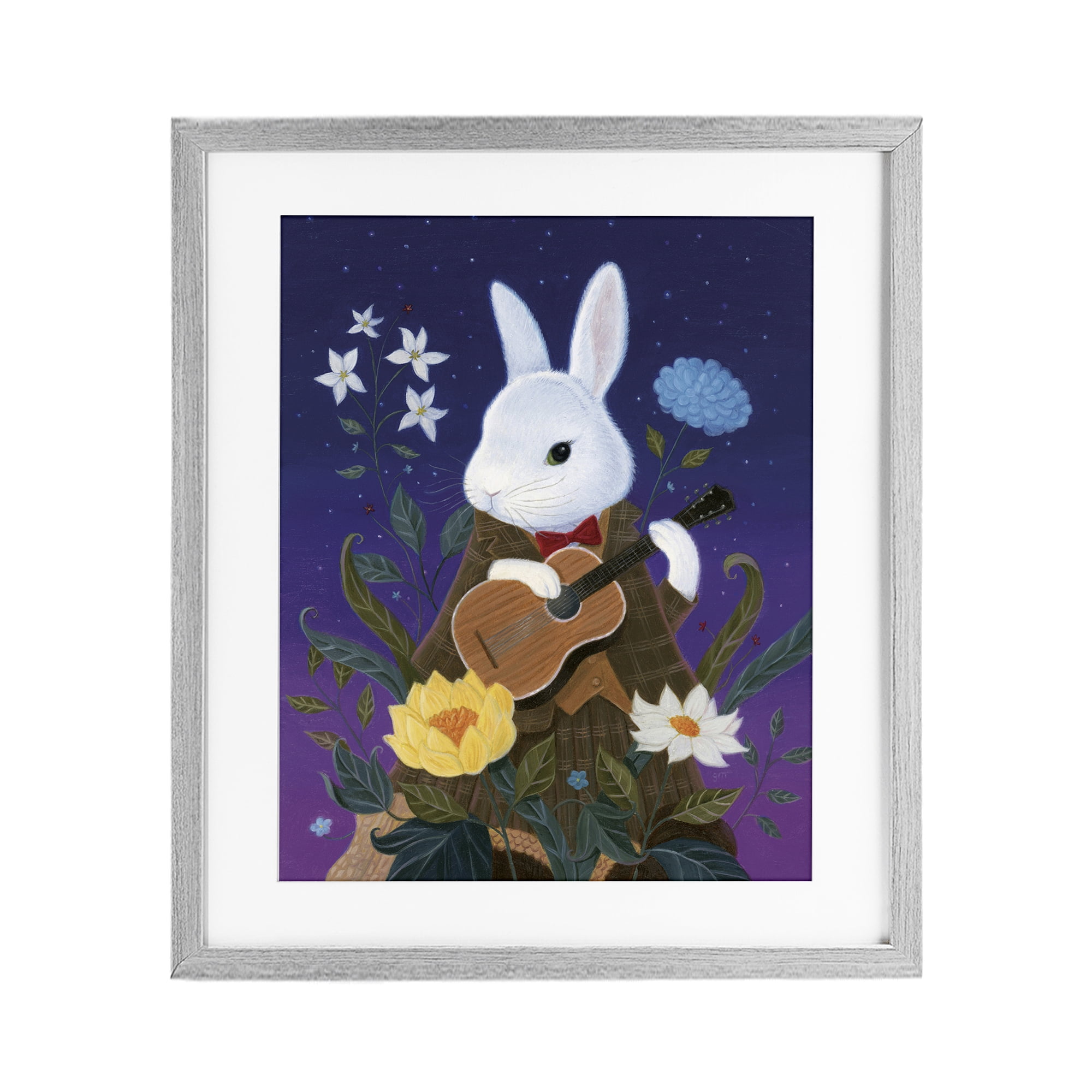 Stupell Industries Maria Von Carrot Gray Framed Print Under Glass, design by Gina Matarazzo