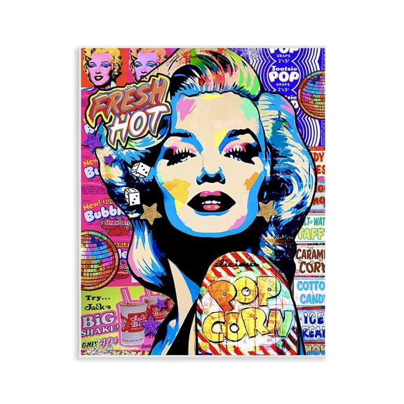 Stupell Industries Marilyn Candy Pop Style Wall Plaque Art, design by Jess Stempel