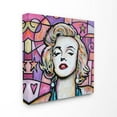 thumbnail image 1 of Stupell Industries Marilyn Pink Purple Modern Portrait Painting Canvas Wall Art by Eric Waugh, 1 of 6