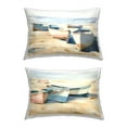 thumbnail image 1 of Stupell Industries Maritime Beach Boats Decorative Printed Throw Pillow, 14 x 20, 1 of 5