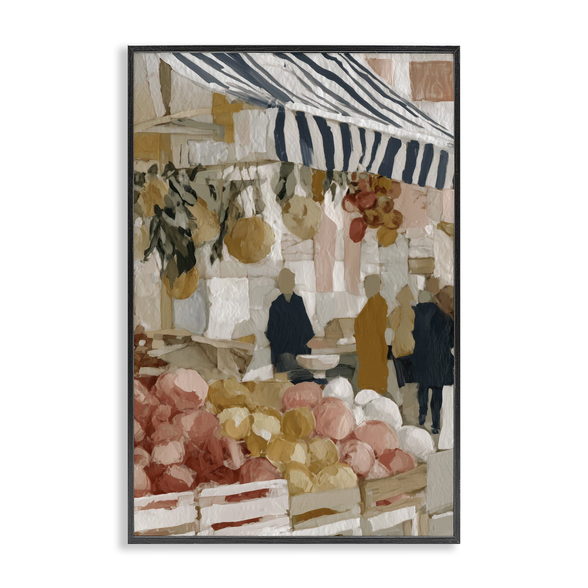 Stupell Industries Market Stall with Fresh Citrus Black Framed Giclee Art, design by Chromatic Storm Studio