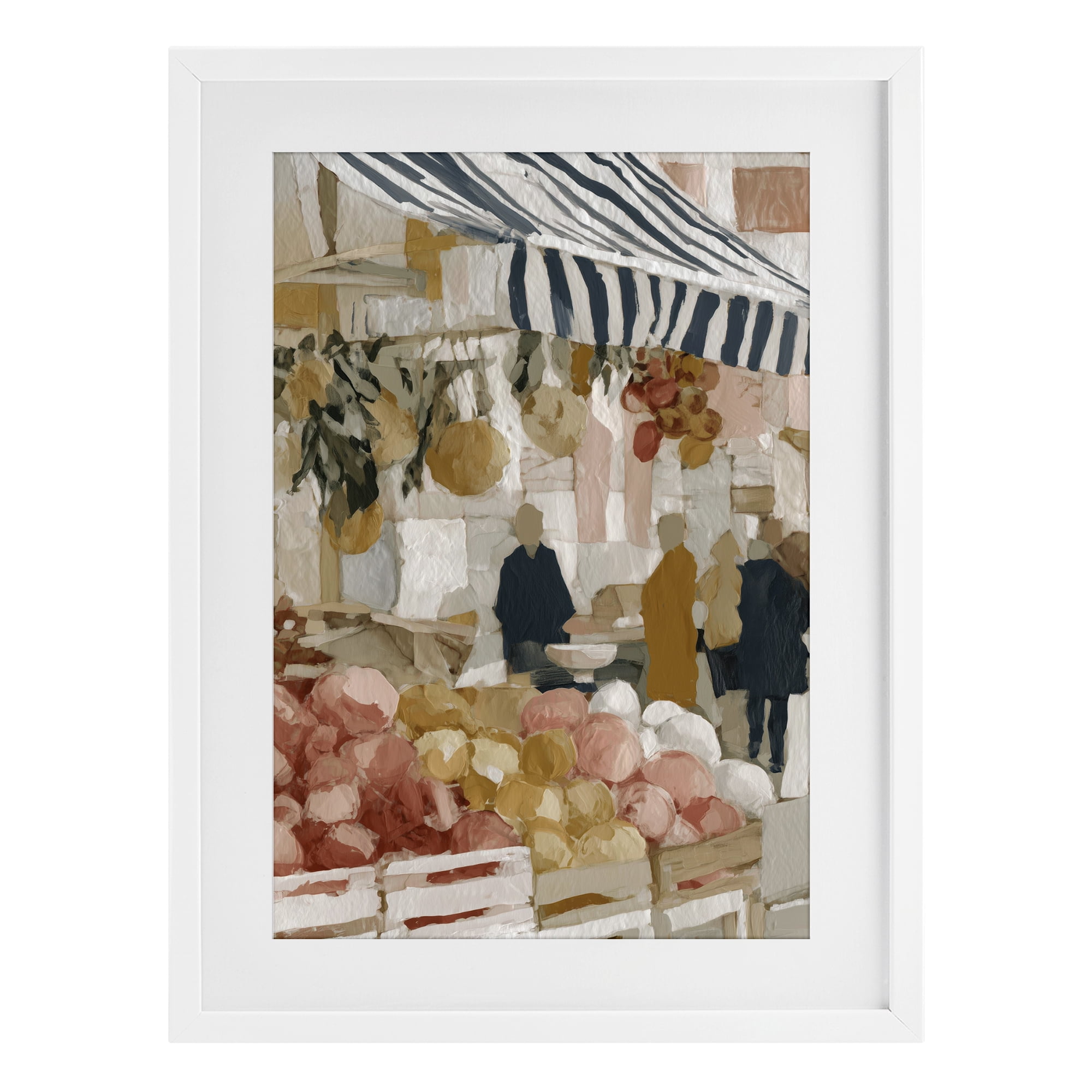 Stupell Industries Market Stall with Fresh Citrus White Framed Print Under Glass, design by Chromatic Storm Studio