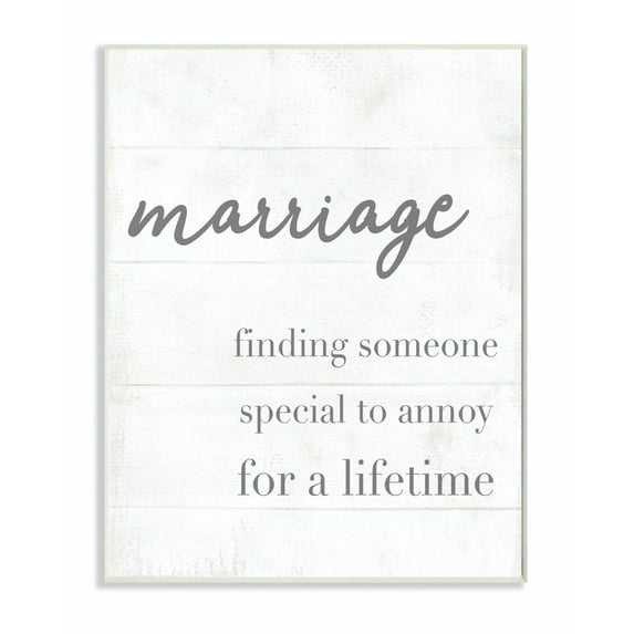 Stupell Industries Marriage Someone Special To Annoy Funny Family Home Word Design Wall Plaque by Daphne Polselli