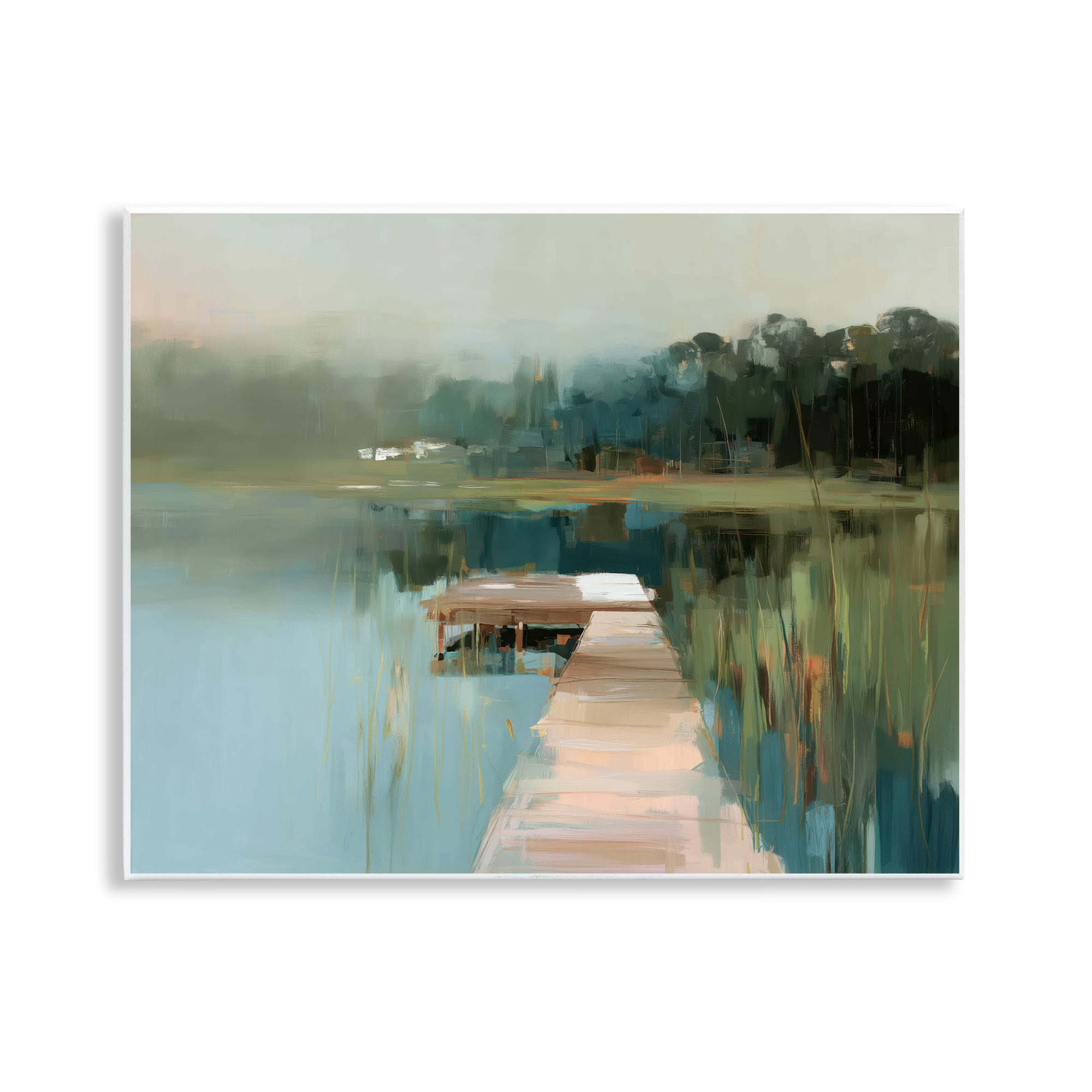 Stupell Industries Marsh Pier Abstraction Wall Plaque Art, design by Kim Curinga