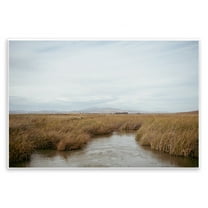 Stupell Industries Marshland Stream View Landscape & Nature Photography Unframed Art Print Wall Art, 15 x 10