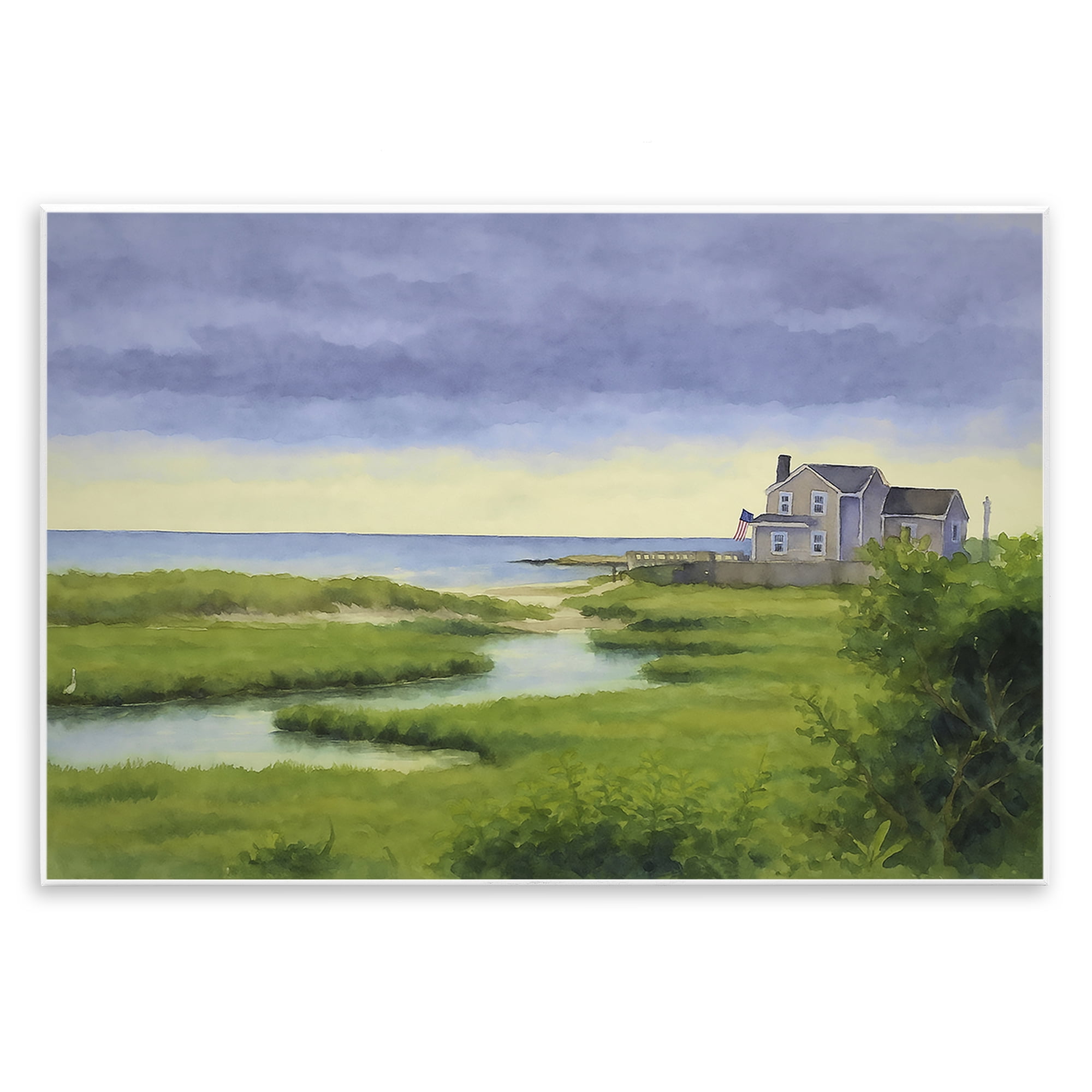 Stupell Industries Marshside Serenity on Cape Wall Plaque Art, design by Grotto Studios