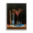 thumbnail image 1 of Stupell Industries Martini Glass Drink Mixer Detailed Still Life Paintings Gray Framed Art Print Wall Art, 11x14, by Todd M. Casey, 1 of 6