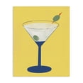 thumbnail image 1 of Stupell Industries Contemporary Martini Glass over Yellow Canvas Art, 16 x 20, by Robin Maria, 1 of 8