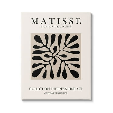 Stupell Industries Matisse Leaves Foliage Abstract Silhouette Exhibition Design Canvas Wall Art, 16 x 20, Design by Ros Ruseva