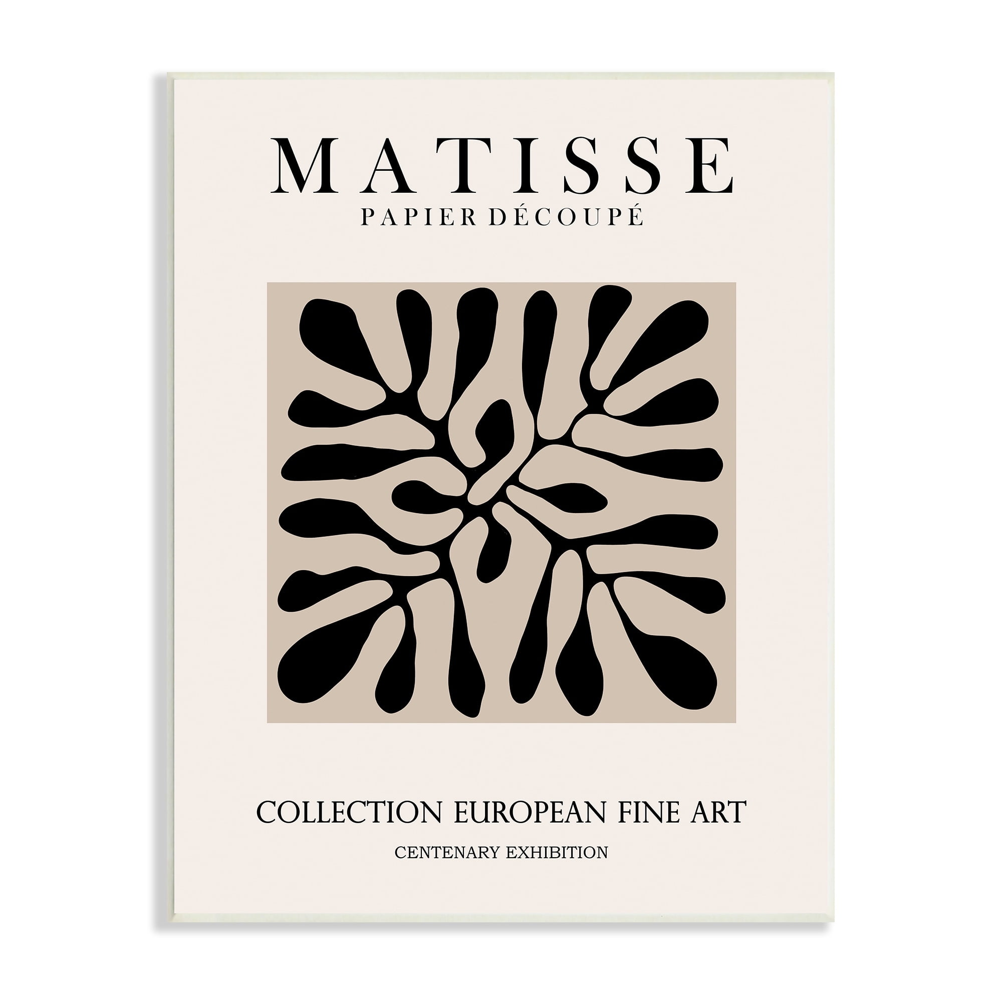Stupell Industries Matisse Leaves Foliage Abstract Silhouette Exhibition Design Wood Wall Art, 10 x 15, Design by Ros Ruseva