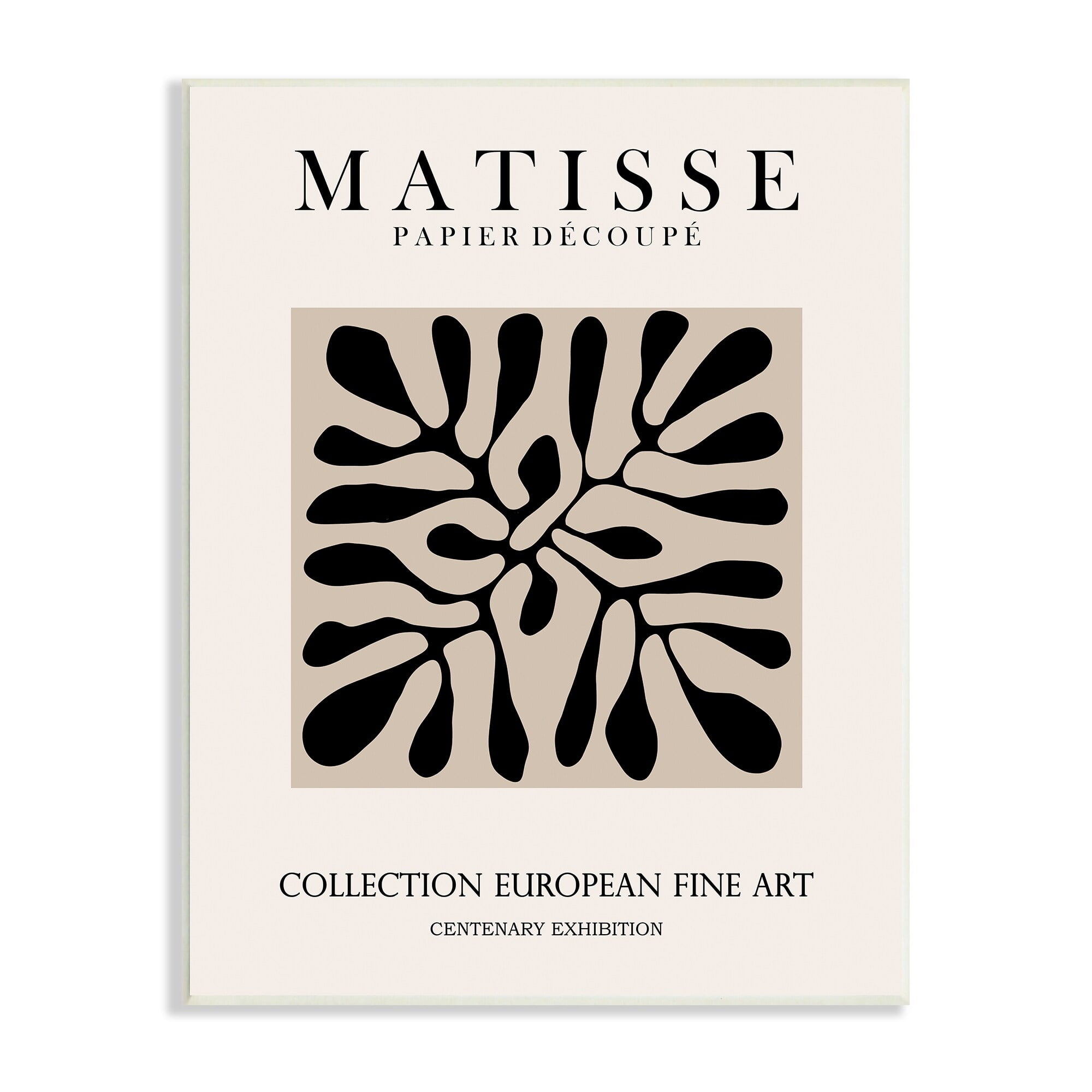 Stupell Industries Matisse Leaves Foliage Abstract Silhouette Exhibition Design Wood Wall Art, 13 x 19, Design by Ros Ruseva