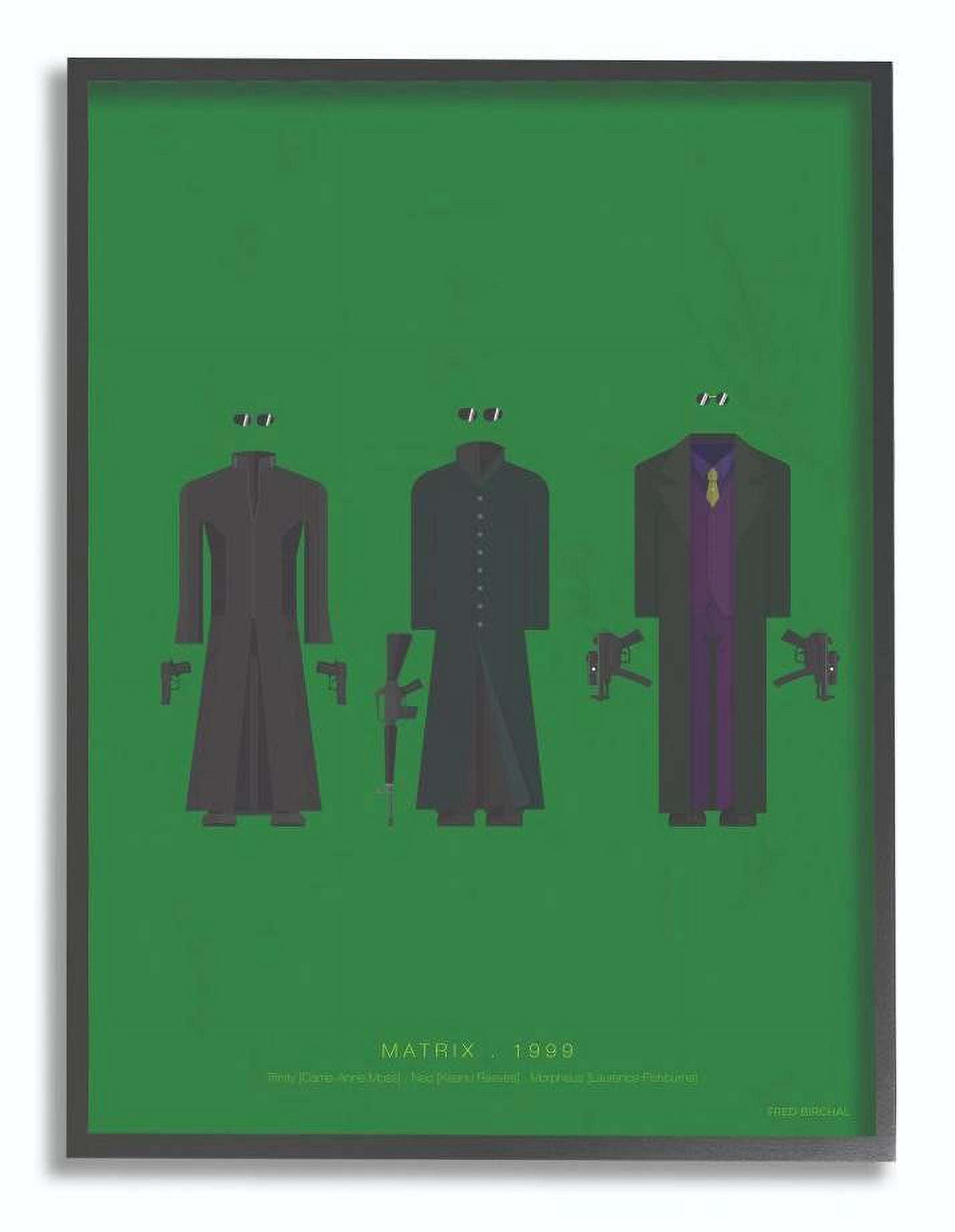Stupell Industries Matrix Famous People Characters Fashion Design Framed Wall Art by Fred Birchal