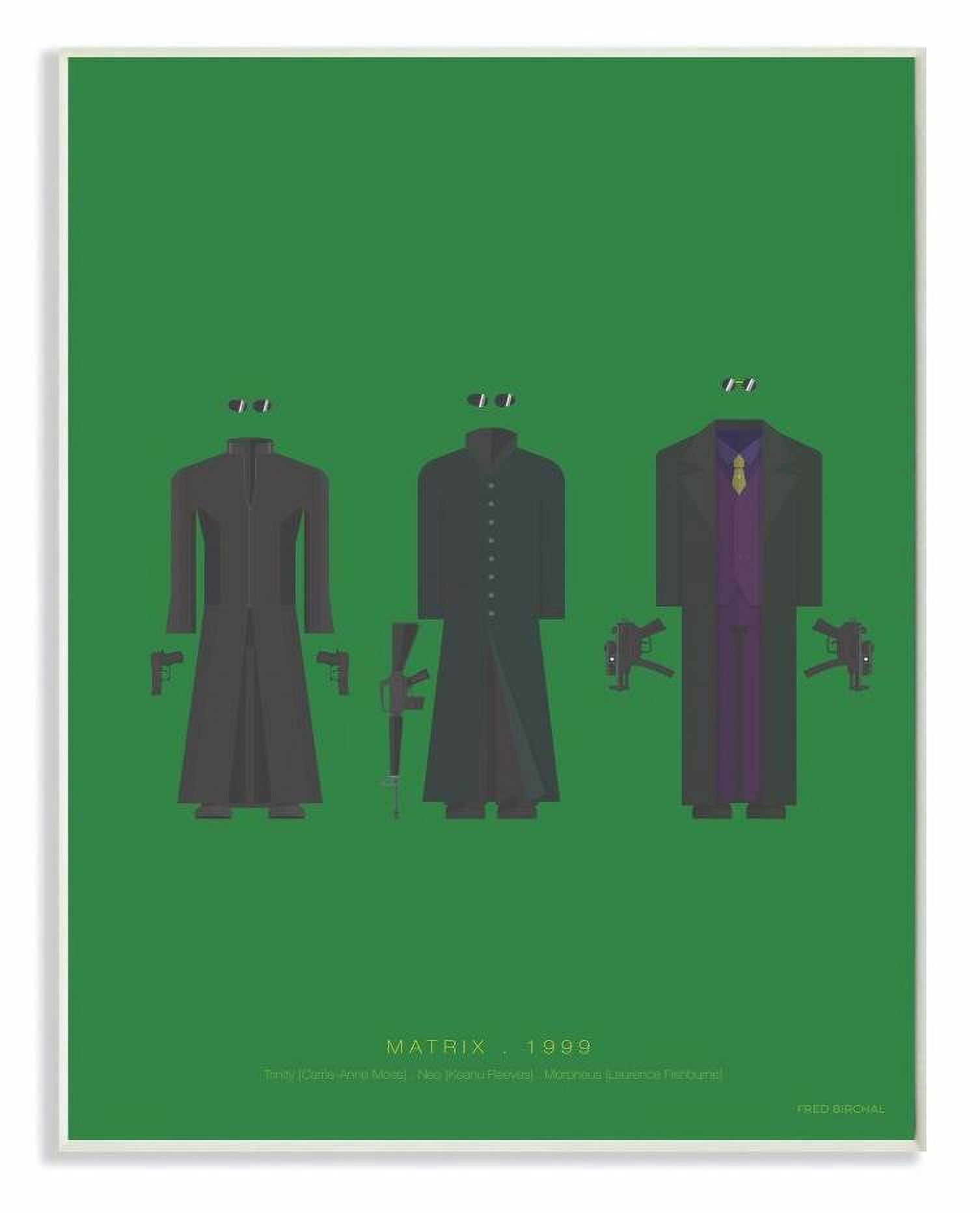 Stupell Industries Matrix Famous People Characters Fashion Design Wall Plaque by Fred Birchal