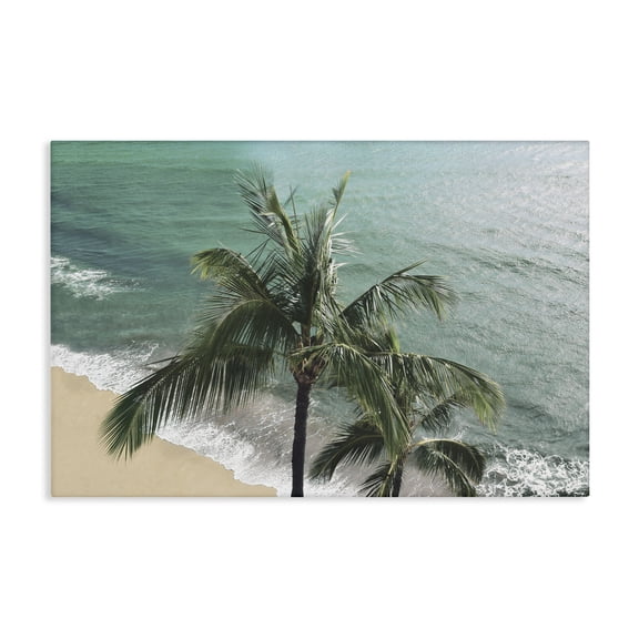 Stupell Industries Maui Palm Beach Landscape Canvas Wall Art design by Natalie Carpentieri, 16 x 24