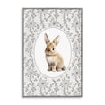 thumbnail image 1 of Stupell Industries Shabby Chic Mauve Botanical Bunny Gray Framed Giclee Art, 20 x 30, by Ink Drop Loft, 1 of 8
