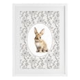 thumbnail image 1 of Stupell Industries Shabby Chic Mauve Botanical Bunny White Framed Print Under Glass, 17 x 23, by Ink Drop Loft, 1 of 8