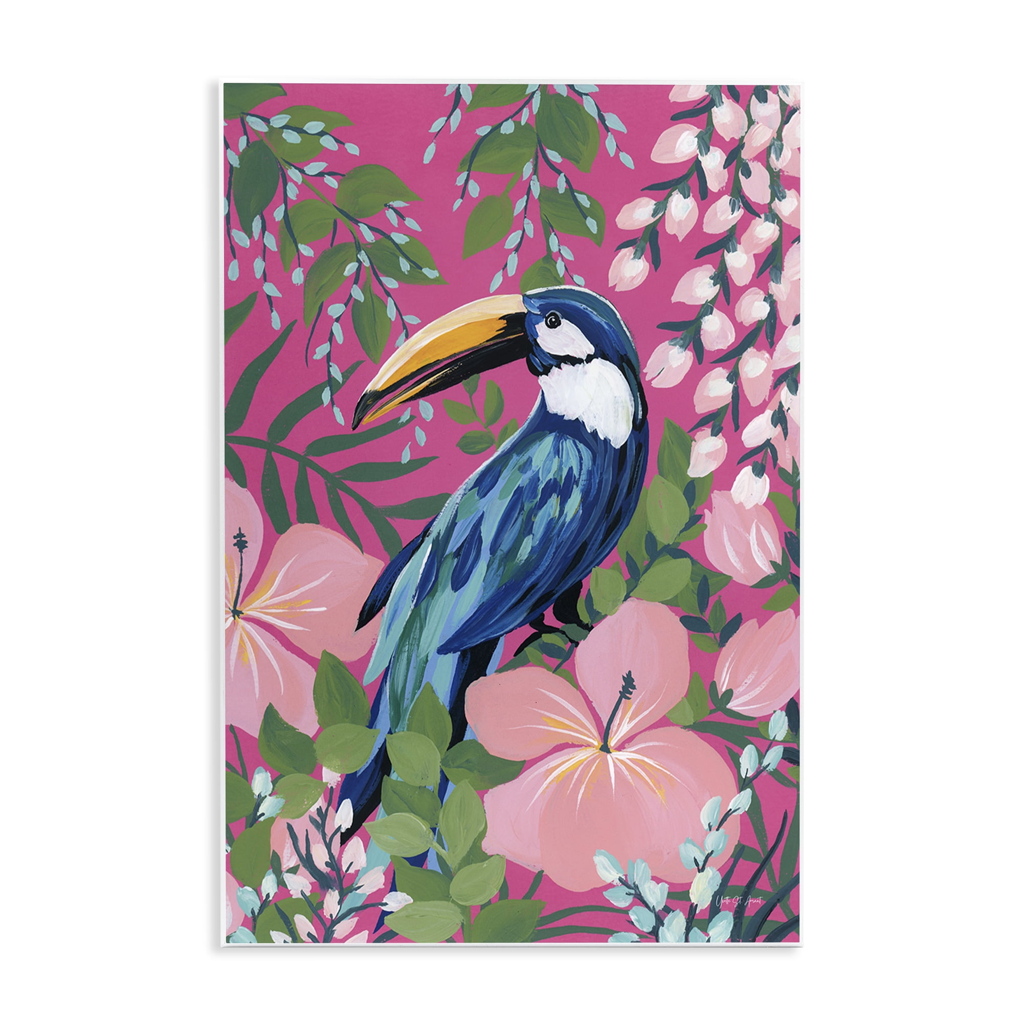 Stupell Industries Maximalist Toucan Pattern Animals & Insects Painting Unframed Art Print Wall Art, 13 x 19