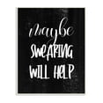 thumbnail image 1 of Stupell Industries Maybe Swearing Will Help Phrase with Distressed Detail Designed by Daphne Polselli, 1 of 6