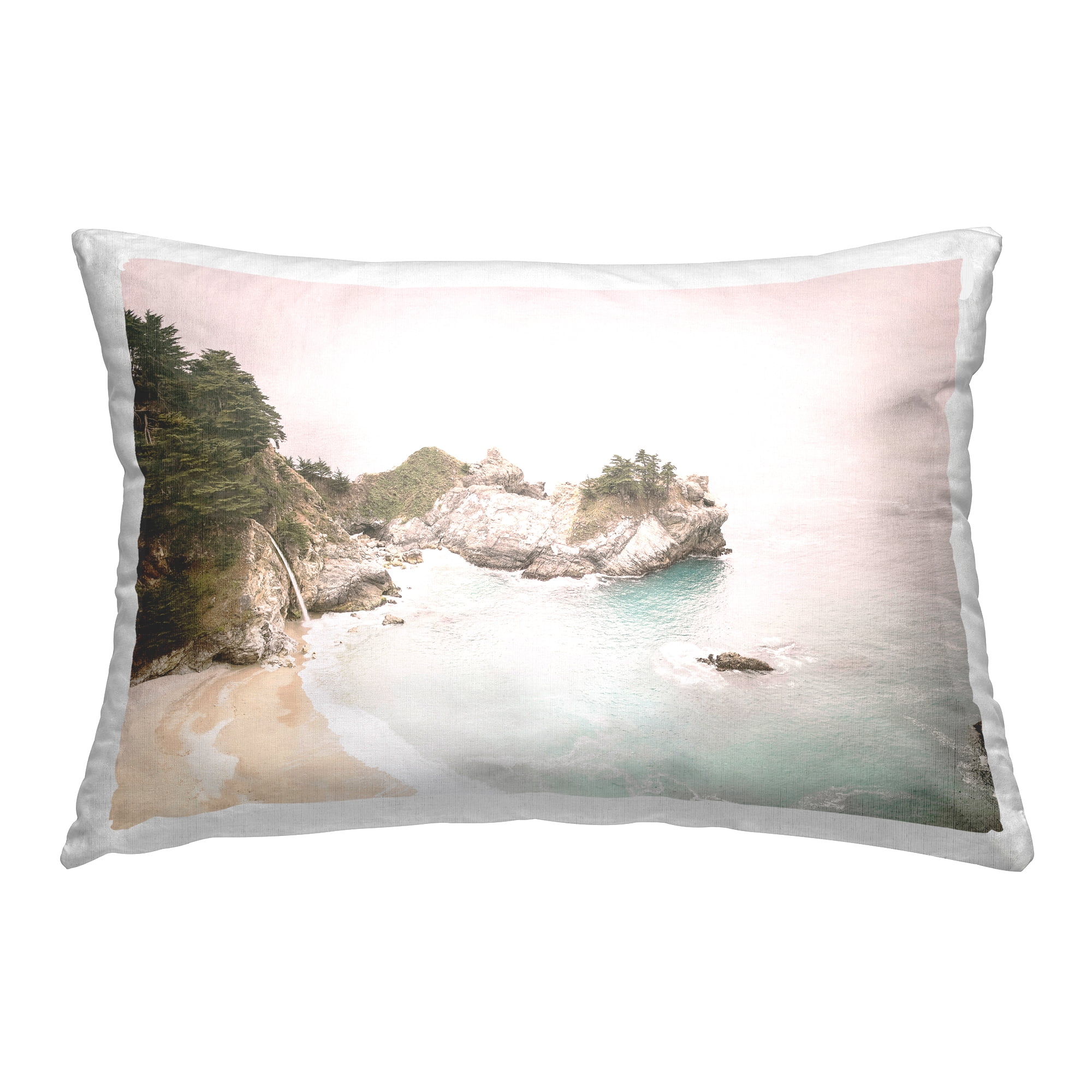 Stupell Industries McWays Falls Seascape Decorative Printed Throw Pillow Design by Sisi and Seb.