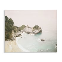 Stupell Industries McWays Falls Seascape Nautical & Beach Photography Wrapped Canvas Art Print Wall Art, 20 x 16