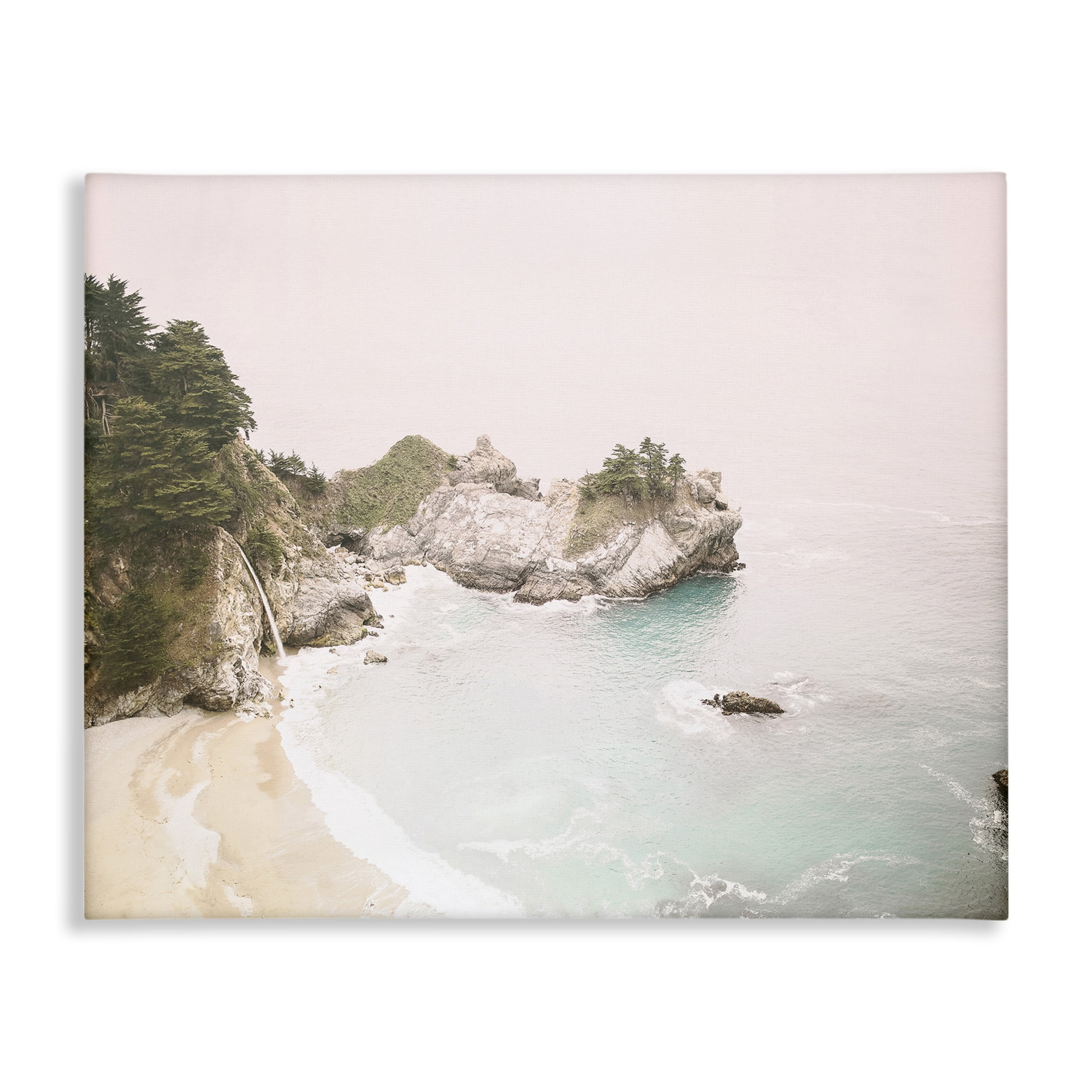 Stupell Industries McWays Falls Seascape Nautical & Beach Photography Wrapped Canvas Art Print Wall Art, 48 x 36
