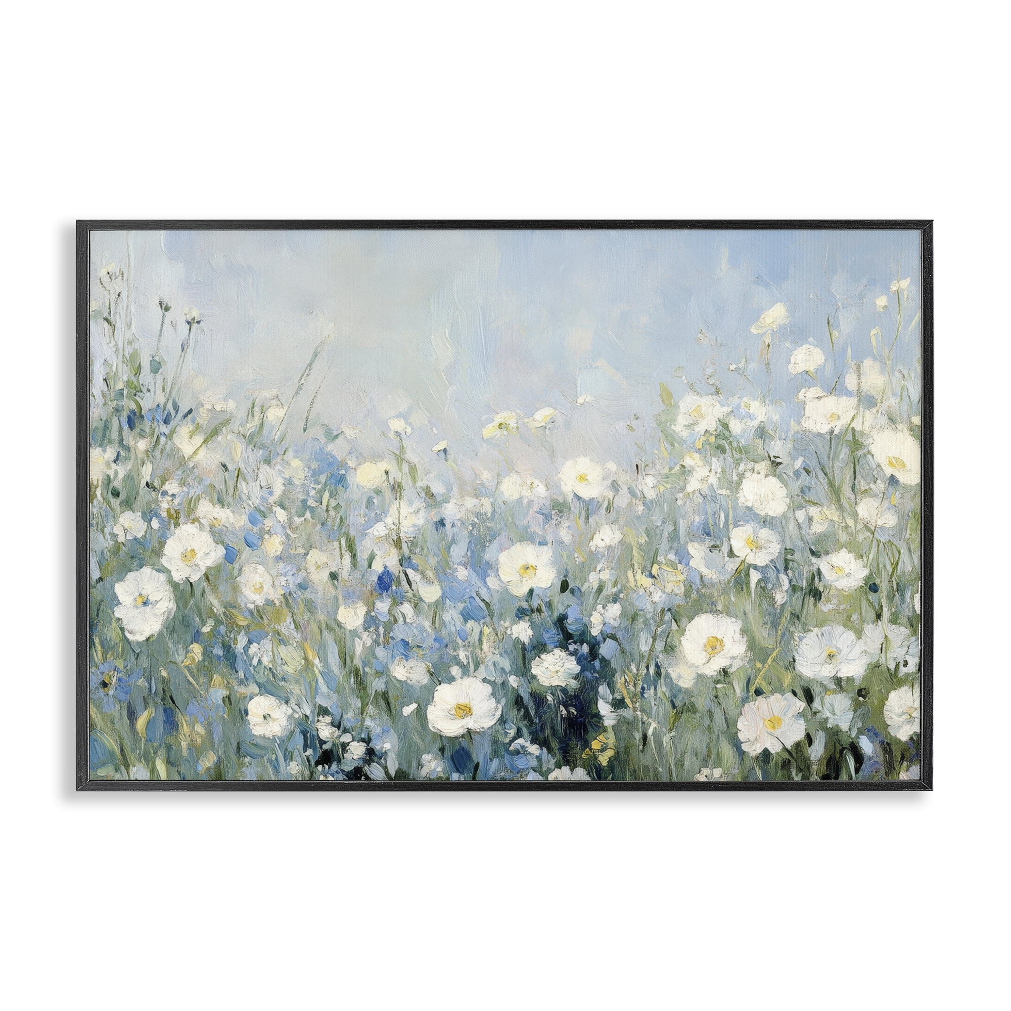 Stupell Industries Meadow Foliage Dream Black Framed Giclee Art, design by Petal Prints Design