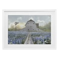 thumbnail image 1 of Stupell Industries French Country Meadow of Blue Flowers & Barn White Framed Print Under Glass, 23 x 17, by Nan, 1 of 8