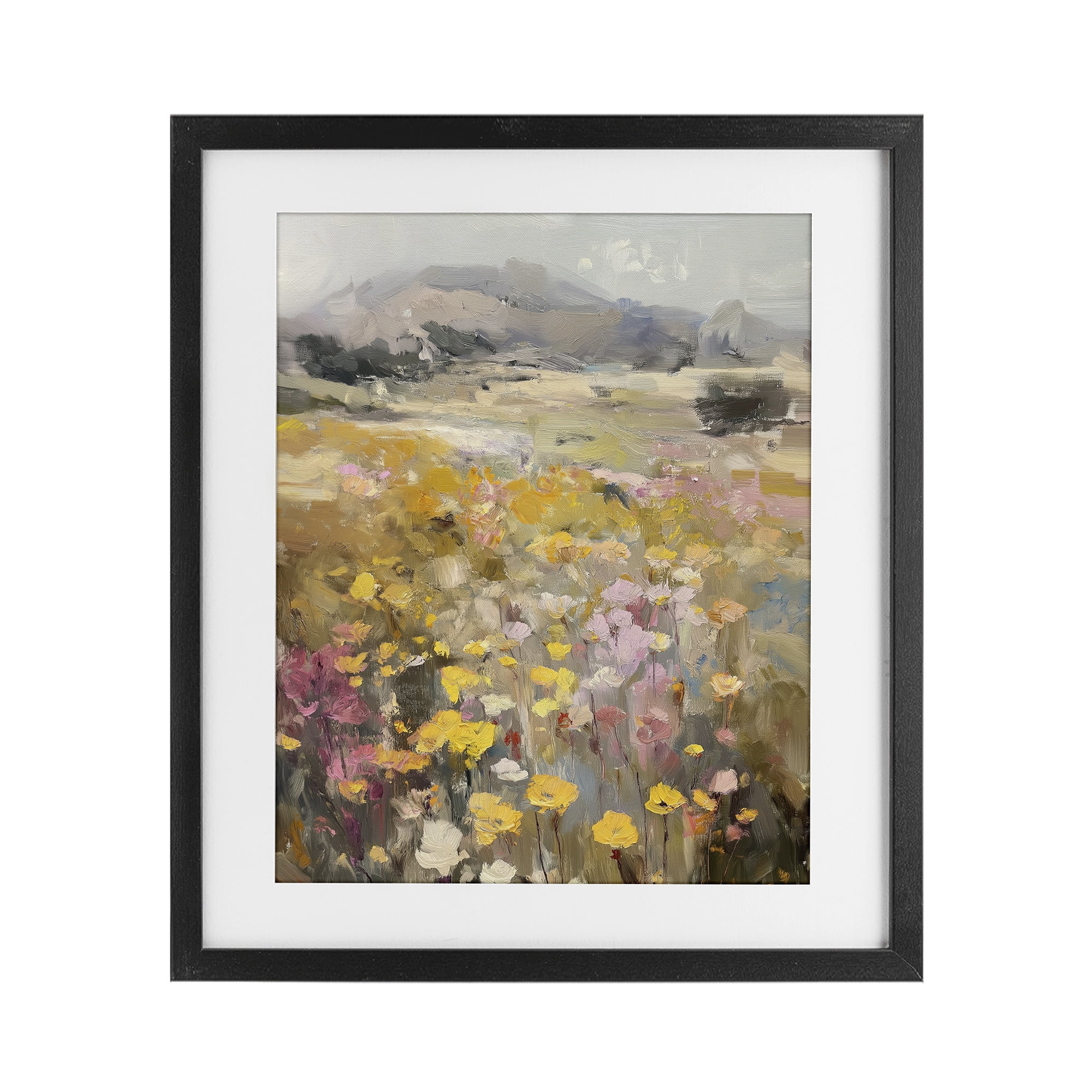 Stupell Industries Meadow's Heartbeat Abstraction Black Framed Print Under Glass, design by Svetlana Aleynikova