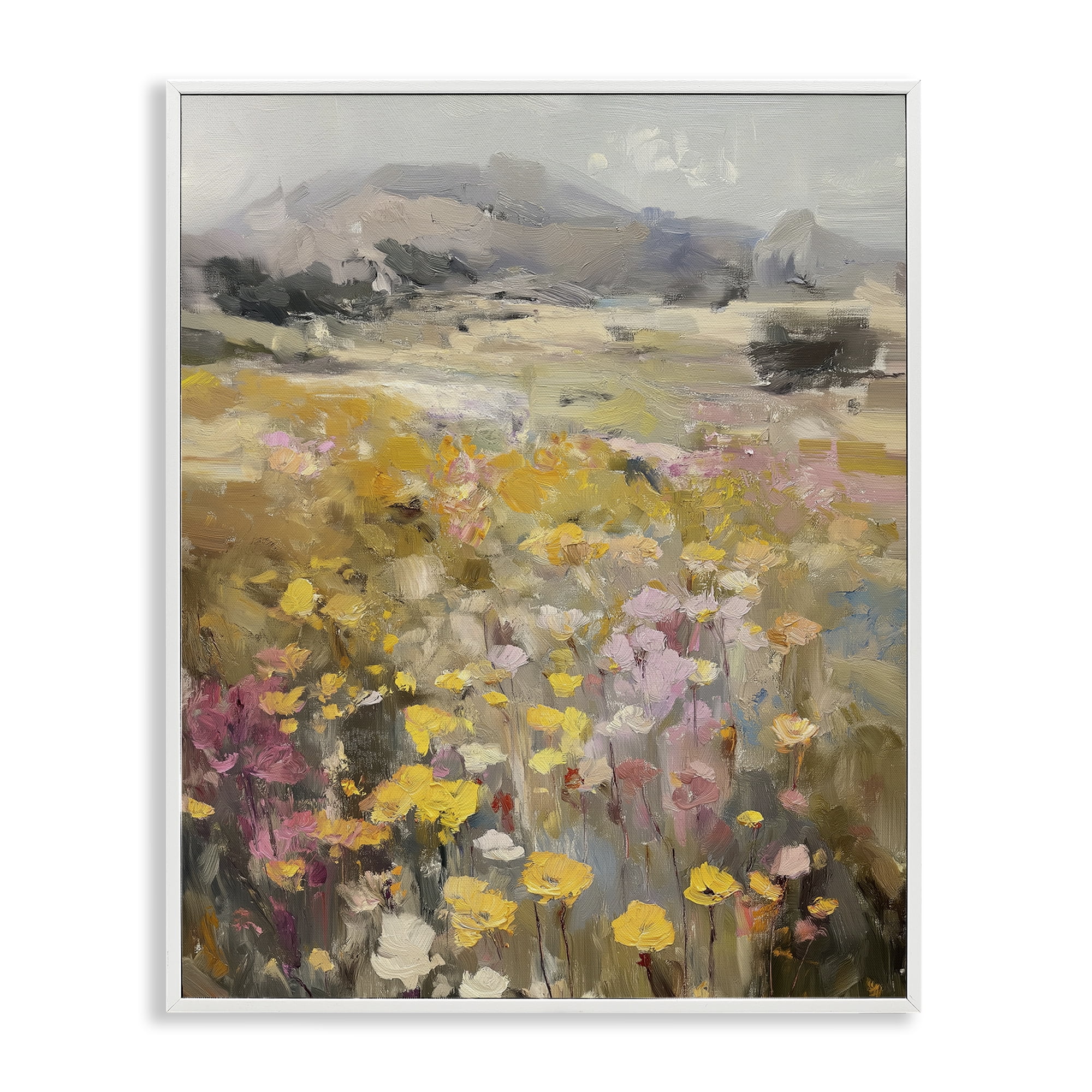 Stupell Industries Meadow's Heartbeat Abstraction White Framed Giclee Art, design by Svetlana Aleynikova