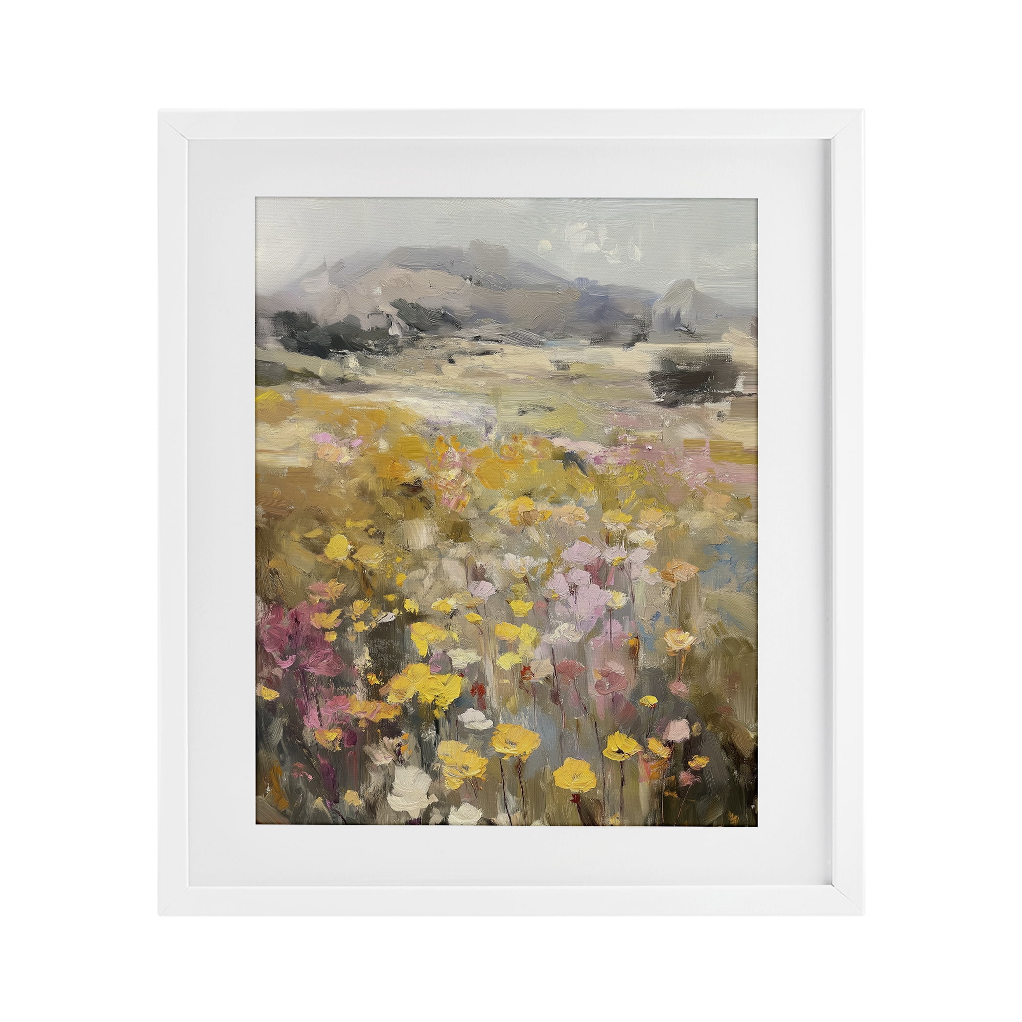 Stupell Industries Meadow's Heartbeat Abstraction White Framed Print Under Glass, design by Svetlana Aleynikova