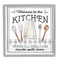 thumbnail image 1 of Stupell Industries Meals Made With Love Food & Beverage Painting Gray Framed Art Print Wall Art, 17 x 17, 1 of 9
