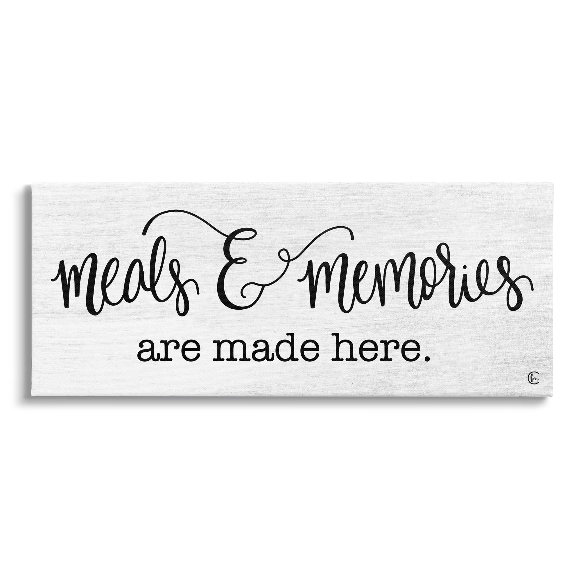 Stupell Industries Meals & Memories Kitchen Food & Beverage Painting Gallery Wrapped Canvas Print Wall Art, 30 x 13
