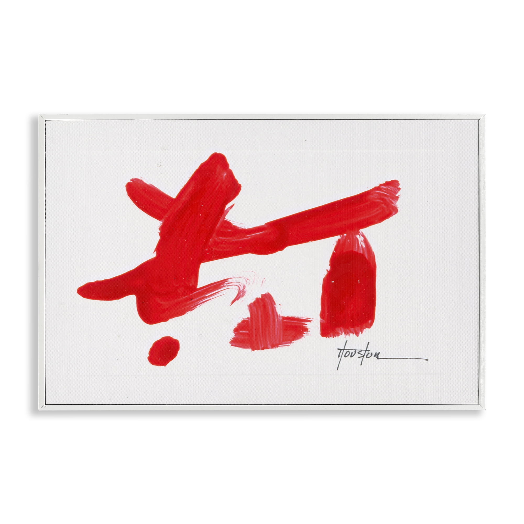 Stupell Industries Meaningful Brushed Symbol Text & Numbers Painting White Framed Art Print Wall Art, 30 x 20