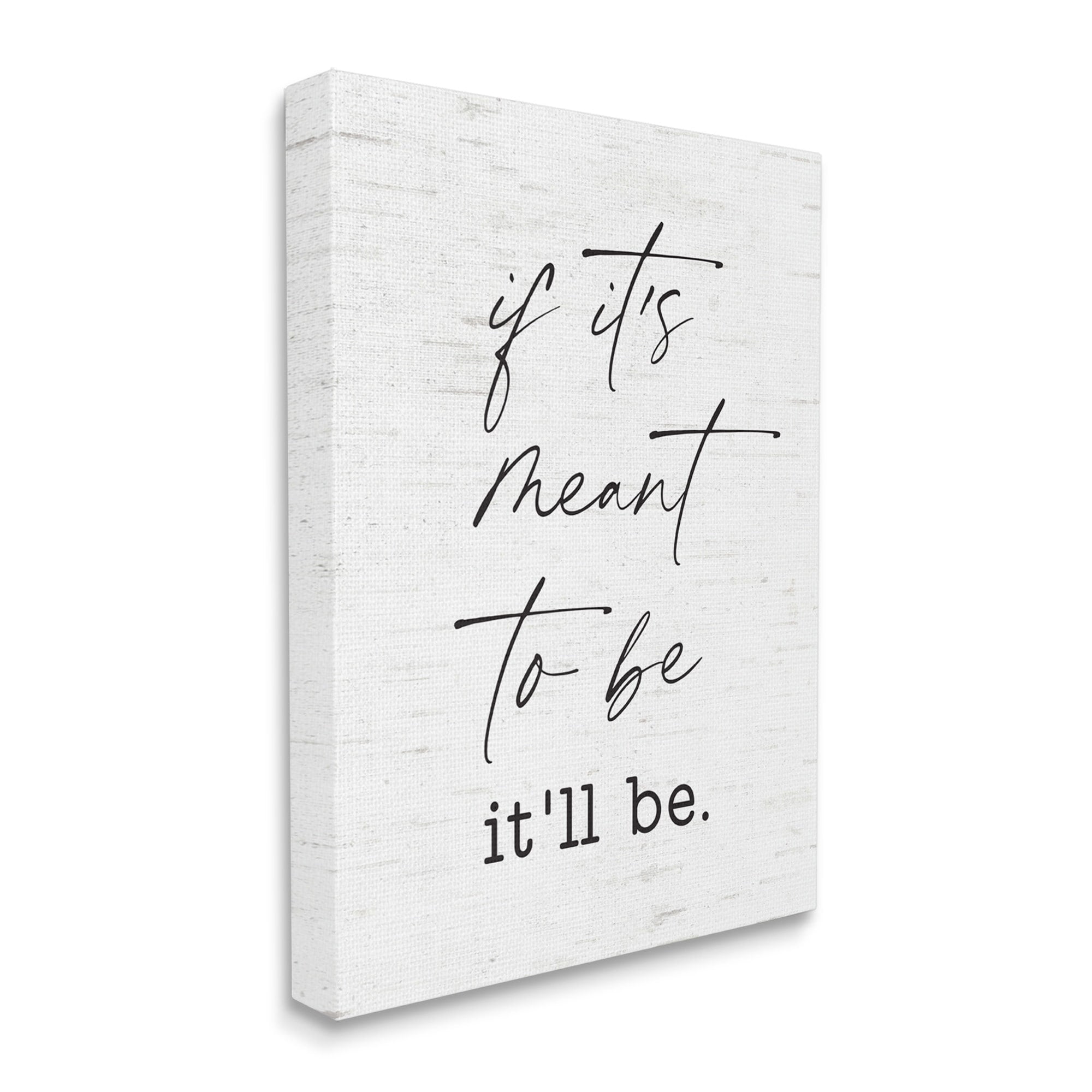Stupell Industries Meant To Be Motivational Quote Charming Script ,30 x 40,Designed by Lettered and Lined