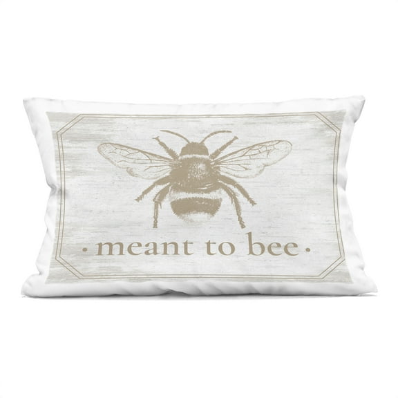 Stupell Industries Meant To Bee Rustic Border Decorative Printed Throw Pillow, design by Lettered and Lined