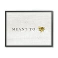 thumbnail image 1 of Stupell Industries Meant to Be Charming Phrase Honey Bee Pun, 14 x 11,Design by Daphne Polselli, 1 of 5