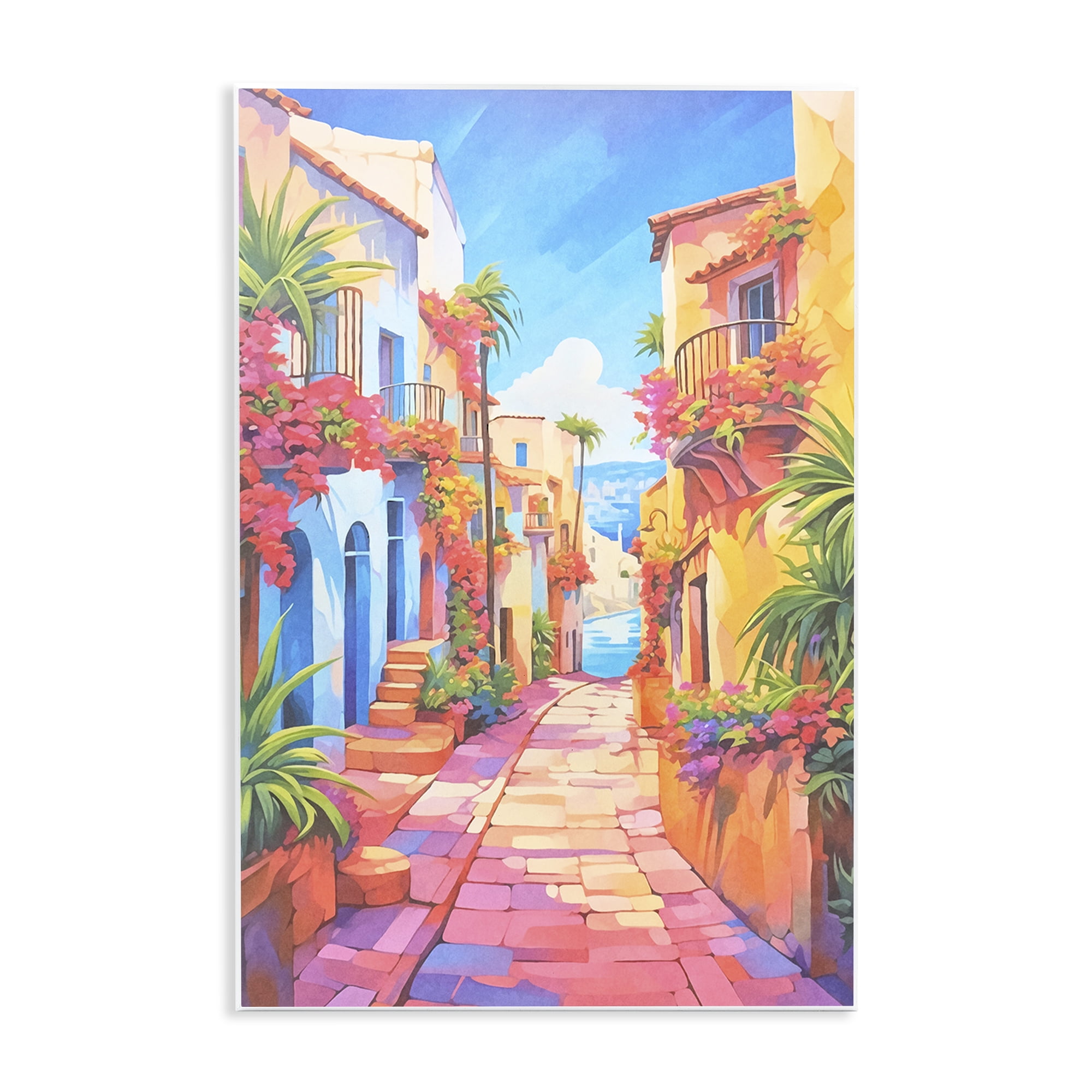 Stupell Industries Mediterranean Moments Scene Scenery Painting Unframed Art Print Wall Art, 10 x 15