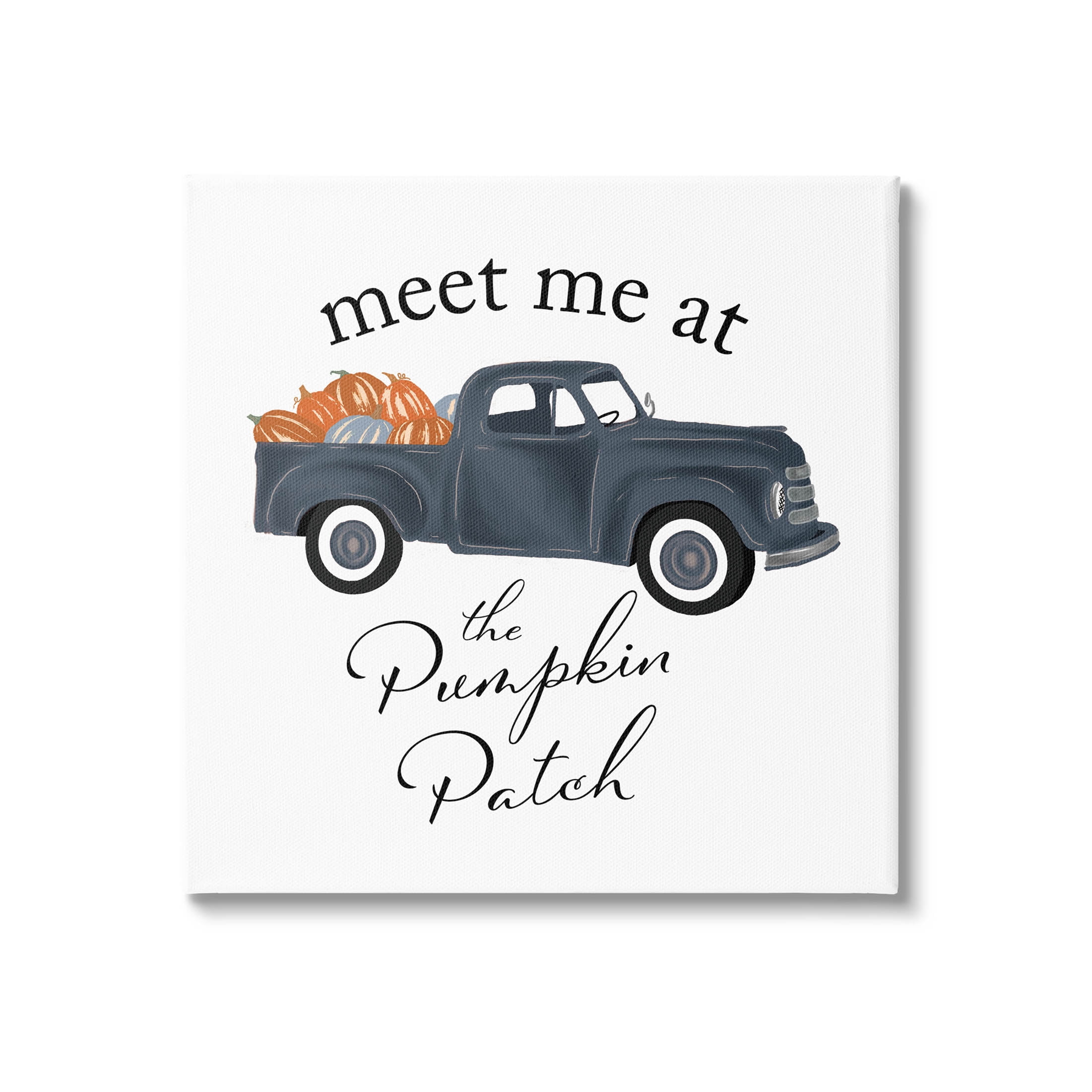 Stupell Industries Meet Me At Pumpkin Patch Truck Graphic Art Gallery Wrapped Canvas Print Wall Art, Design by The Saturday Evening Post