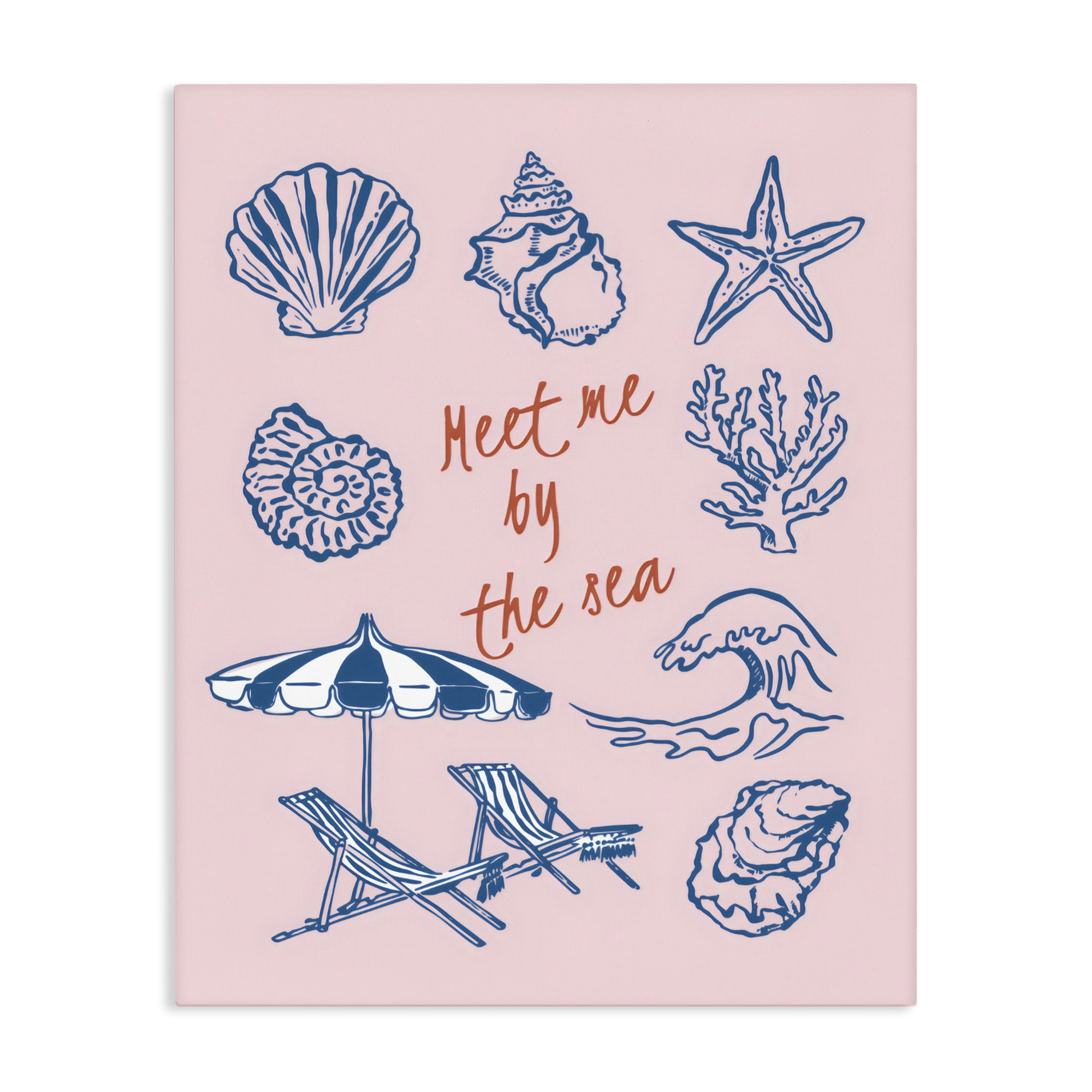 Stupell Industries Meet Me By The Sea Canvas Wall Art, design by The Prints Vibe