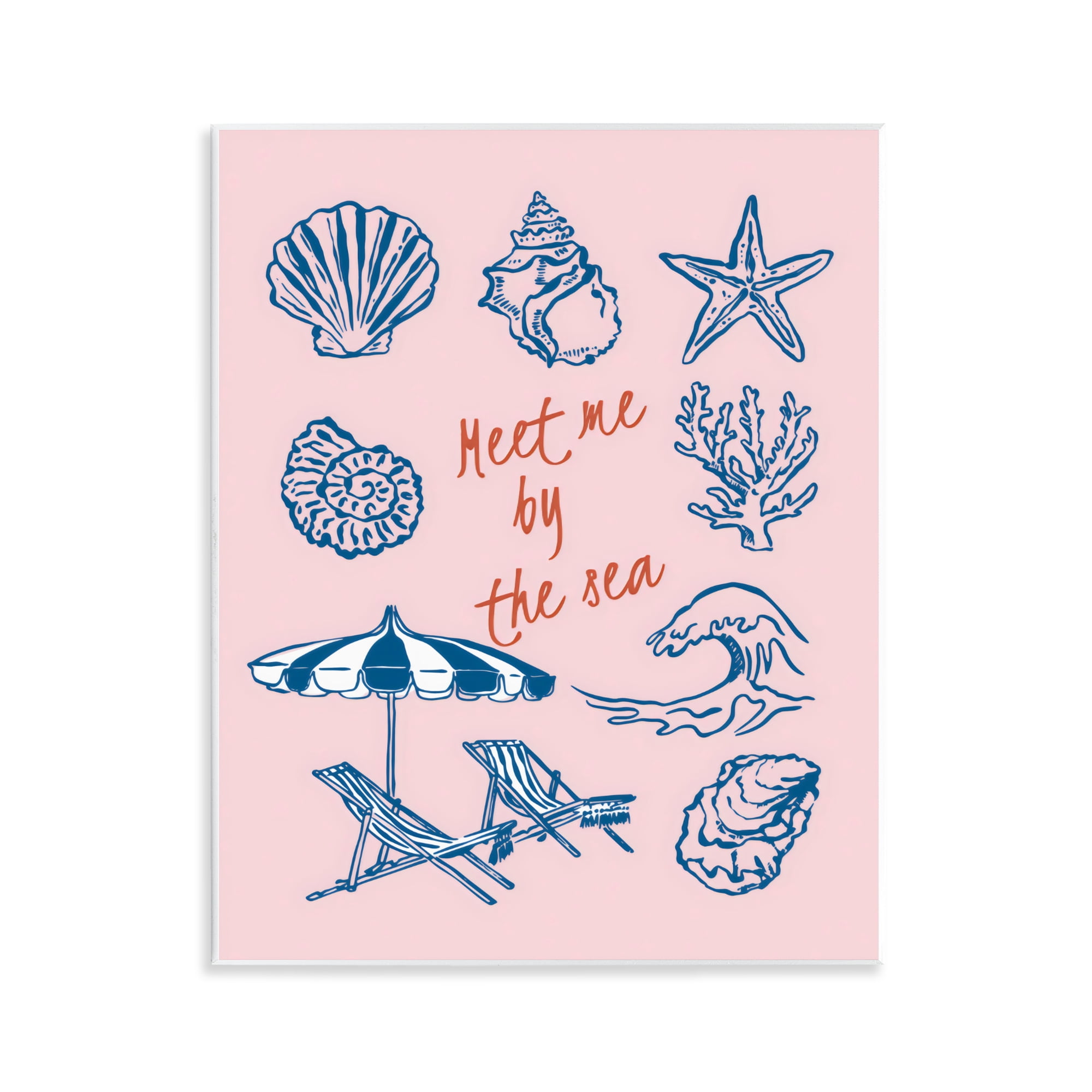 Stupell Industries Meet Me By The Sea Wall Plaque Art, design by The Prints Vibe