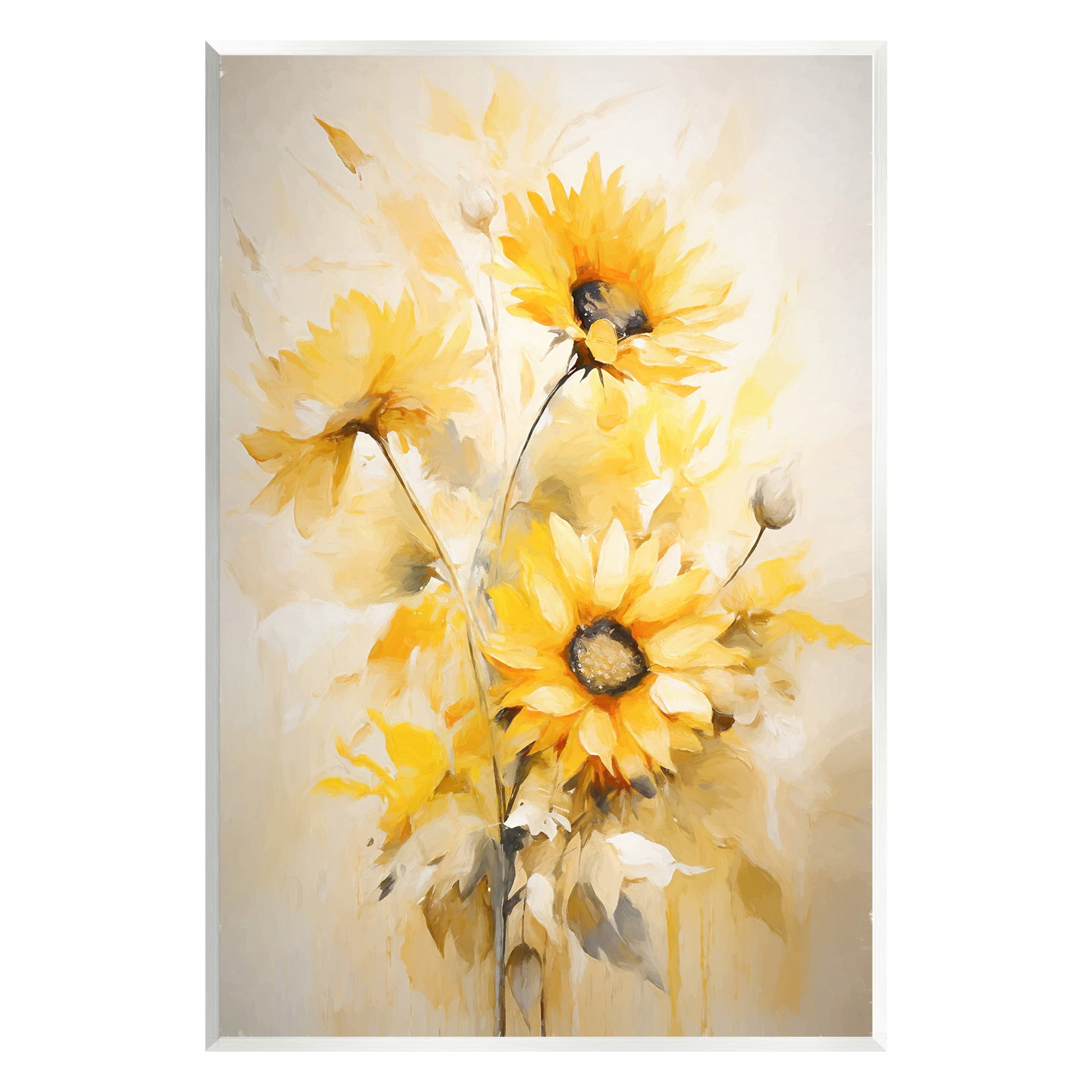 Stupell Industries Mellow Yellow Bunches Botanical & Floral Painting Unframed Art Print Wall Art, 10 x 15