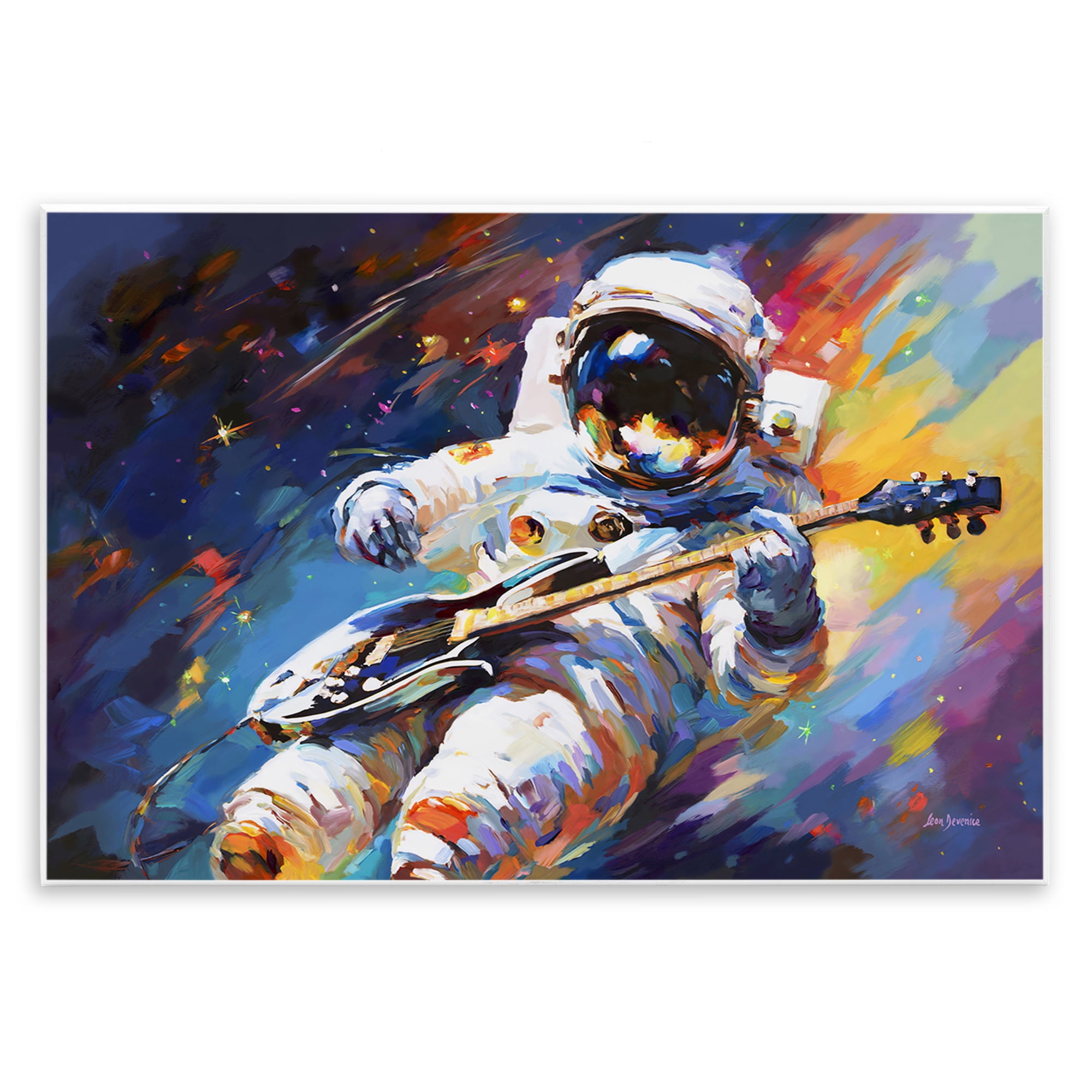 Stupell Industries Melodies Beyond Earth Astrology & Stars Painting Unframed Art Print Wall Art, 19 x 13