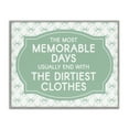 thumbnail image 1 of Stupell Industries Memorable Days Laundry Phrase Gray Framed Giclee Art design by Lettered and Lined, 16 x 20, 1 of 8