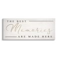 thumbnail image 1 of Stupell Industries Memories Phrase Touching Shabby Chic Glam Sign Canvas Wall Art, 24 x 10, Design by Daphne Polselli, 1 of 7